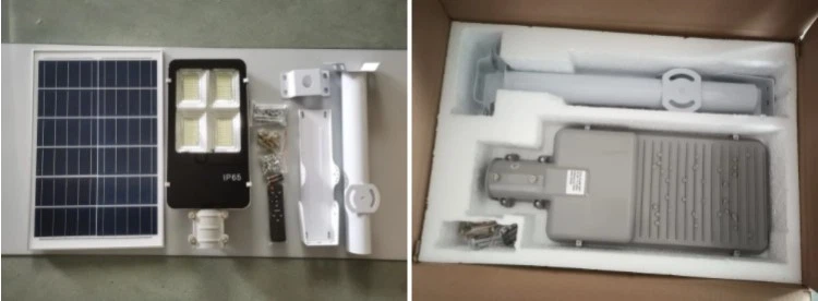 Solar street light packaging