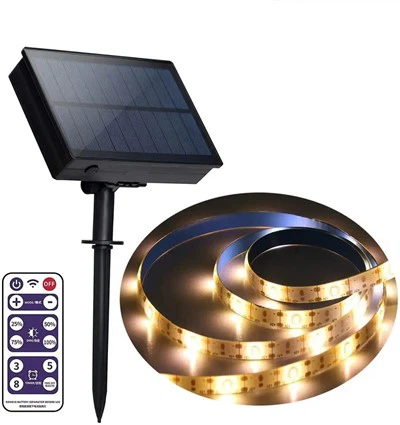 Striscia luminosa a energia solare da 150 LED