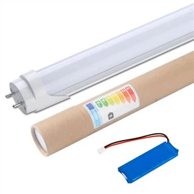 Tubo luminoso con batteria di backup