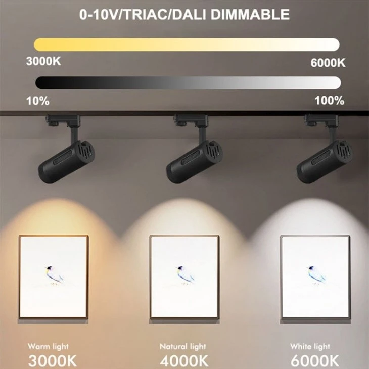 2 Wire 4 Wire Adjustable LED Track Light factory