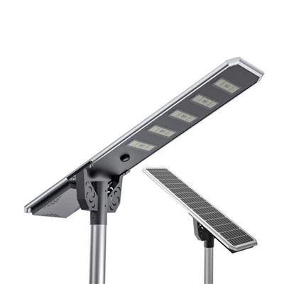 Lampione stradale solare con batteria integrata